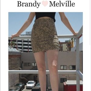 Brandy Melville Leopard Mini Skirt!